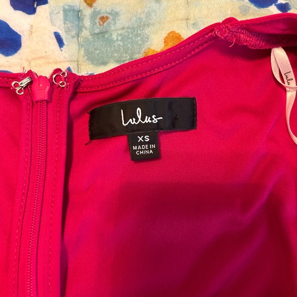 Lulu’s Playful Perfection Fuchsia Romper Size XS - Picture 3 of 8